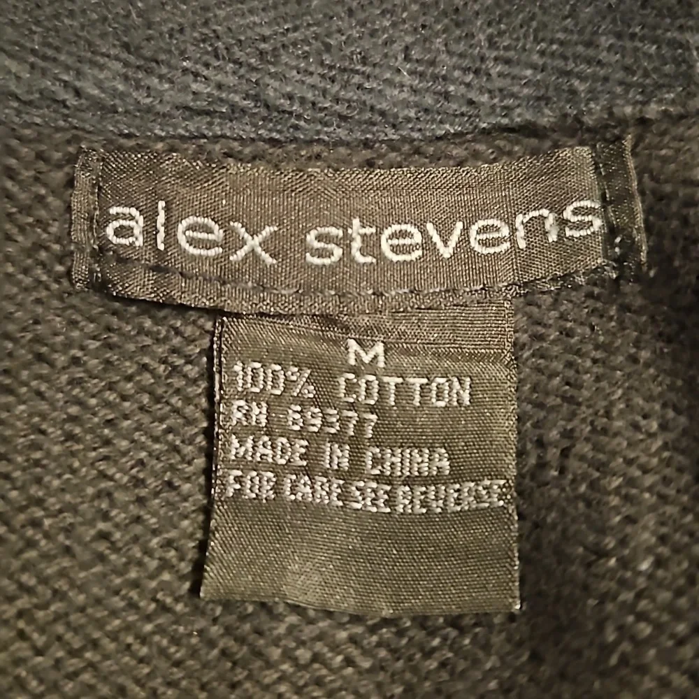 Alex Stevens Gray Cargo Zip Up Sweater with Pockets, M - Picture 4 of 5
